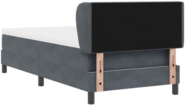 vidaXL Boxspringbett mit Kopfteil Dunkelgrau 100 x 200 cm Samt 3340377 Bild 9