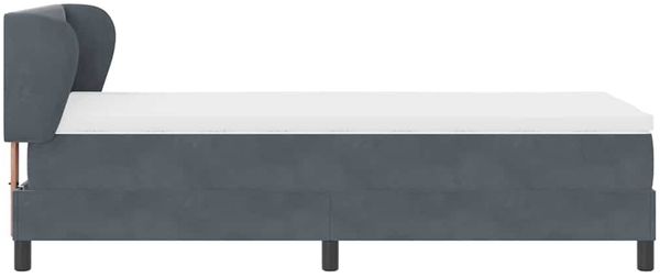 vidaXL Boxspringbett mit Kopfteil Dunkelgrau 100 x 200 cm Samt 3340377 Bild 8
