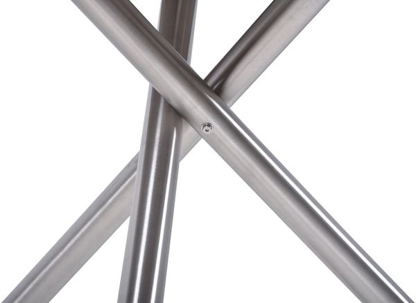 Gartentisch HUGO rund Edelstahl Kunststoff Grau 110x110x75cm | Terrassentisch Wetterfest Outdoor Tisch Bild 2