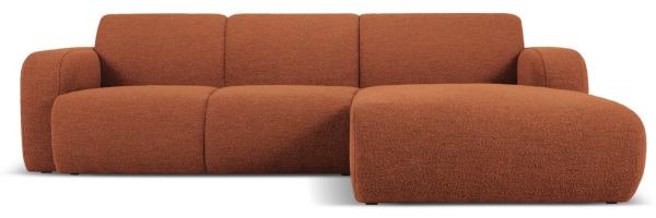Micadoni Ecksofa Molino 4-Sitzer Rechts Boucle Braun