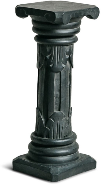 livasia Dekosäule Balinesische Säule aus Holz mit Schnitzerei, antik, handgefertigt