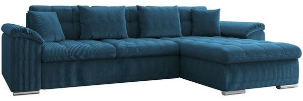 Ecksofa Diana Cord (Farbe: Poso 5, Seite: Rechts)