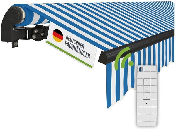 empasa Gelenkarmmarkise "START PLUS" elektronische Markise für Balkon & Terrasse, mit Fernbedienung