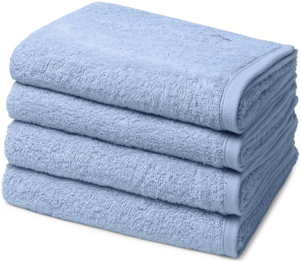 Ross Vita 4 tlg. Frottier-Set - 4 X Handtuch (50 X 100cm) - 520 g/m2 - Himmelblau Bild 1