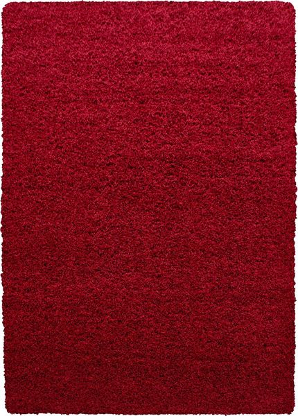 Hochflor Teppich Lux rechteckig - 200x290 cm - Rot