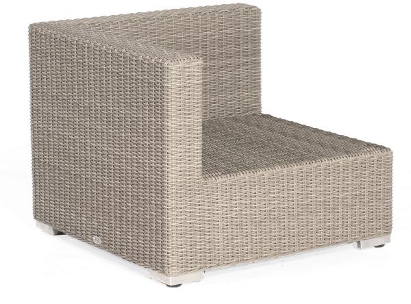 Sonnenpartner Lounge-Eckmodul Residence Aluminium mit Polyrattan stone-grey inklusive Kissen Lounges