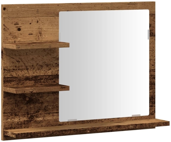 vidaXL Badspiegel mit Ablagen Artisan-Eiche 60x10,5x45 cm 856256 Bild 1