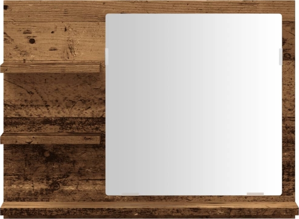 vidaXL Badspiegel mit Ablagen Artisan-Eiche 60x10,5x45 cm 856256 Bild 3