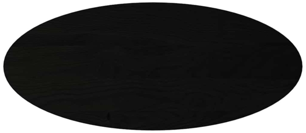vidaXL Tischplatte Dunkelbraun 140x60x2 cm Massivholz Eiche Oval 4009056