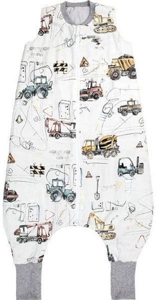 PULP-isolierter Schlafsack mit Beinen für Kinder von 2 5 bis 5 Jahren Baustelle