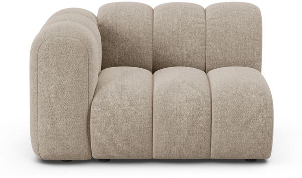 Micadoni Modul Lupine 1-Sitzer Links Chenille Eden Dunkelbeige