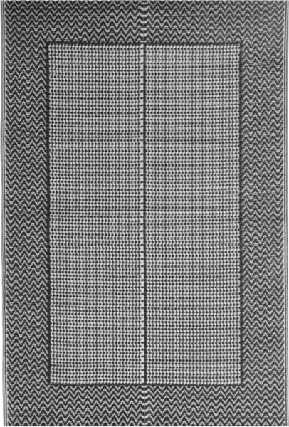 vidaXL Outdoor-Teppich ARAKIL Schwarz 140x200 cm PP 317004