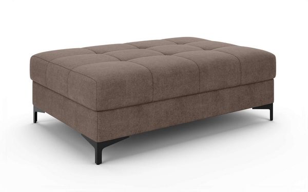 OTTO home Polsterhocker LEEVKE Sitzhocker passend zum Sofa, Breite 115 cm, mit hochelastischer Schaum und Wellenunterfederung