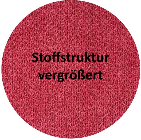 beties Mitteldecke FarbTon (1-tlg, 1 Stück Mitteldecke), Chenille-Haptik Raumausstatter Qualität ca. 60x60 cm himbeer-rot