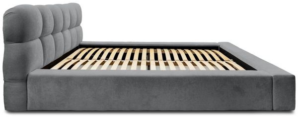 Polsterbett Doppelbett GROVE 180x200cm in Stoff Ditra Grau Bild 4