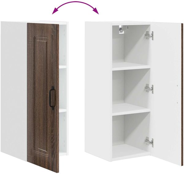 vidaXL Geschirrspülerfront Kalmar Braun Eichen-Optik 30 x 31 x 80 cm 884668 Bild 11