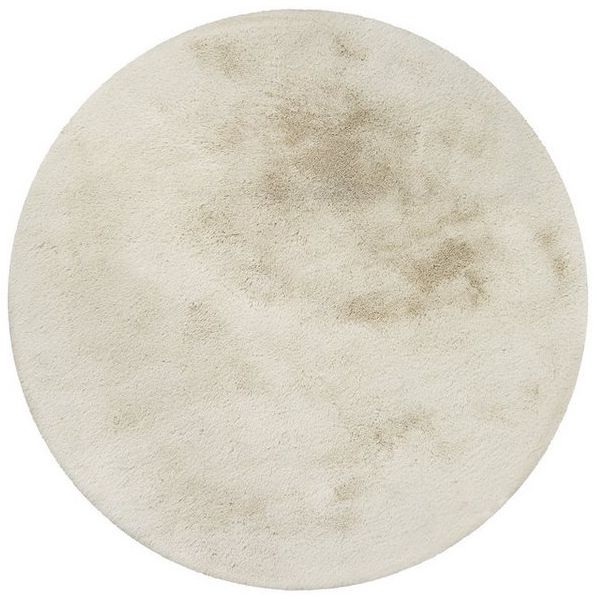 Wecon home Basics Badematte Emil, Höhe 25 mm, Polyester, rund, waschbar, rutschfest, strapazierfähig, pflegeleicht und super weich