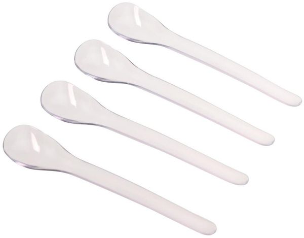 Fackelmann Eilöffel 14 cm transparent oder weiß 4 Stück