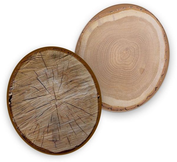 itenga Bierdeckel itenga 40x Bierdeckel Baumscheiben I Braun I Untersetzer I 10,7cm