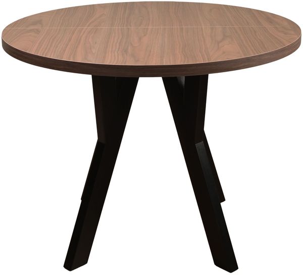 Selsey 'Osenness' Esstisch ausziehbar, Nussbaum-Optik/Schwarz, ca. 75 x 100–180 x 100 cm