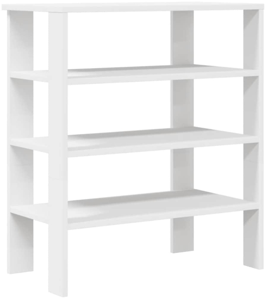 vidaXL Schuhregal Weiß 61x32x70 cm Holzwerkstoff 859842