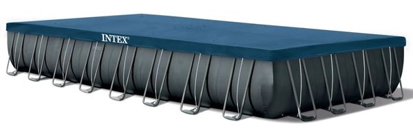 Intex 'Frame Swimming Pool Set Ultra Quadra XTR', anthrazit, 975 x 488 x 132 cm, inkl. Sandfilteranlage Bild 5