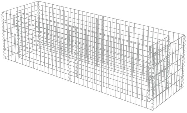 vidaXL Gabionen-Hochbeet Verzinkter Stahl 180×50×50 cm 143559 Bild 3