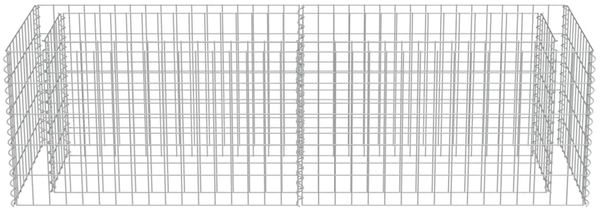 vidaXL Gabionen-Hochbeet Verzinkter Stahl 180×50×50 cm 143559 Bild 5
