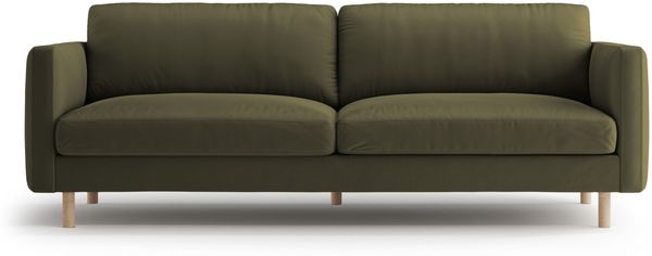 Micadoni Sofa Eden 4-Sitzer Samt Moßgrün Melange