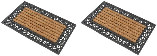 Kai Wiechmann Fußmatte Premium Fußabtreter rechteckig 76 x 46 cm als Tür Schmutzfangmatte, rechteckig, antibakterieller und rutschfester Türvorleger