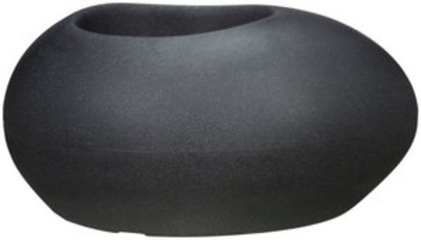 Scheurich Lineo, Pflanzgefäß aus Kunststoff, Schwarz-Granit, 48 cm Durchmesser, 39 cm hoch, 50 l Vol. Bild 6