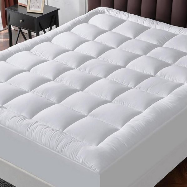 Matratzenschutzbezug Matratzenauflage Matratzentopper 90x200cm,140x200cm,180x200cm ibettertec, Atmungsaktive Unterbett und Matratzenauflage mit Gummiband