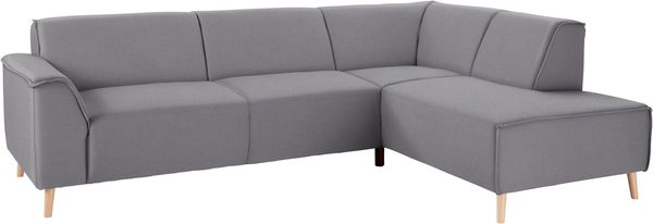 andas Ecksofa Janek Scandic Design, elegant und zeitlos, L-Form, mit Federkern und Keder in scandinavischem Design