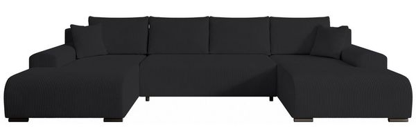storez24 Ecksofa Ellen U, mit Bettkasten und Schlaffunktion, Cordstoff, U-Form, bequem