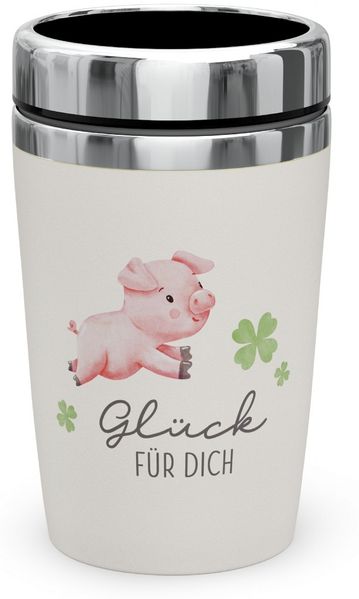 Thermobecher Isolierbecher Kaffeebecher To Go 240ml la vida Glück 3887811