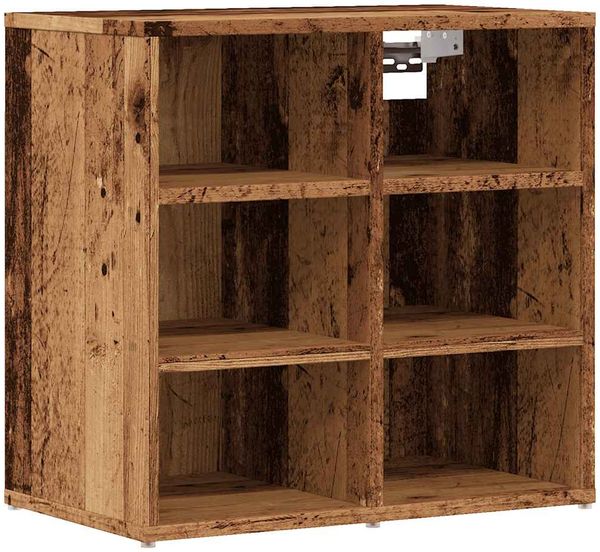 vidaXL Schuhschrank Altholz-Optik 52x30x50 cm 857033 Bild 2