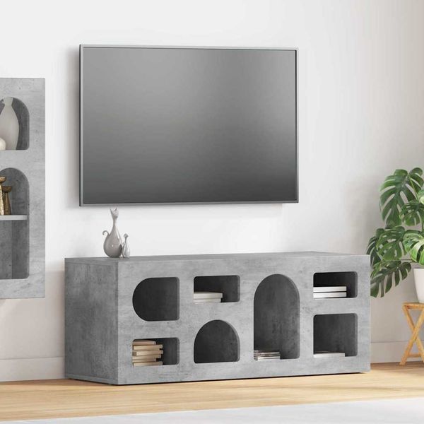 vidaXL TV-Schränk Beton Grau 100 x 35 x 40 cm Holzwerkstoff 891267