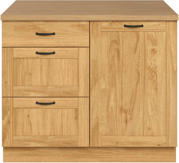 Home affaire Unterschrank Teramo Breite 100 cm, 1 Tür, 3 Schubkästen
