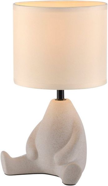 JUST LIGHT Tischleuchte TED, Ein-/Ausschalter, Leuchtmittel wechselbar, Warmweiß, Schalter, Schnurschalter, ExklusiveE27