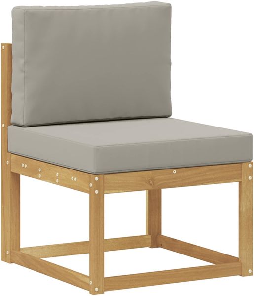 vidaXL Outdoor-Sofagarnitur 4 pcs Weiß und Hellgrau 3387565 Bild 3