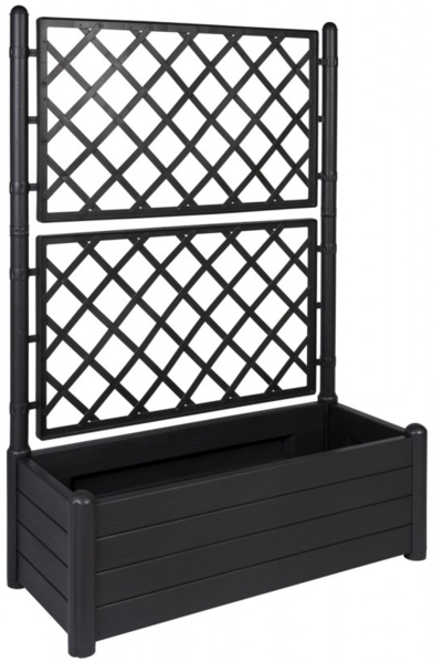 XL SPALIER HOLZOPTIK (breite Version) Farbe: Anthrazit, Maße: 100x43x142 cm