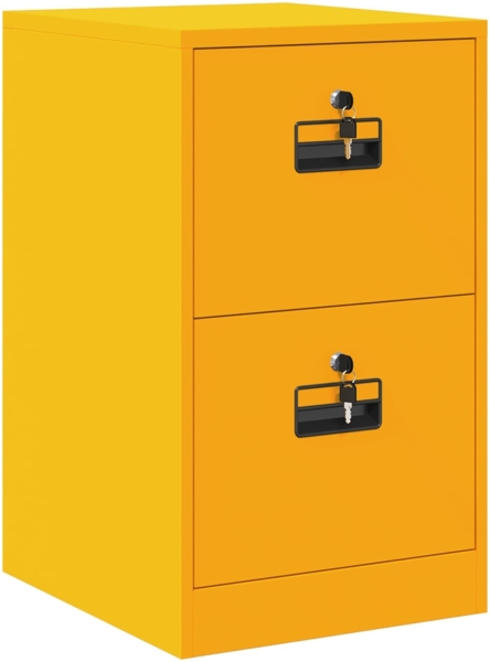 vidaXL Aktenschrank Senfgelb 44 x 50 x 106,5 cm Kaltgewalzter Stahl 891595