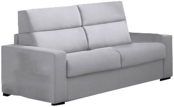 Dmora 2-Sitzer Schlafsofa Casabona, Schlafsofa fürs Wohnzimmer, gepolstert, abnehmbar, 100 % Made in Italy-Qualität, 180x95 h100 cm, Grau
