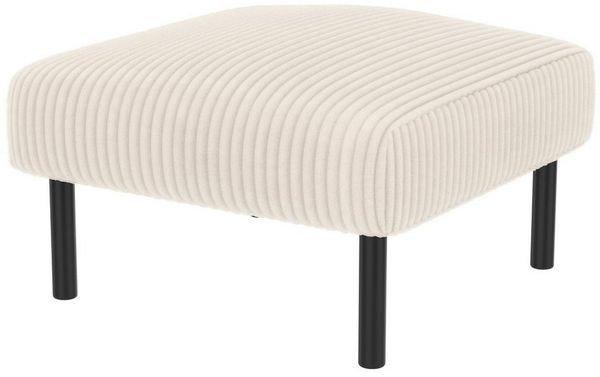 BlingBin Polsterhocker Sitzhocker, Cord-Stoff Hocker mit Metallgestell (Fußhocker, 1 St, 56 × 51 × 39 cm), Vielseitig als Fußbank, Sitzhocker oder Beistelltisch nutzbar