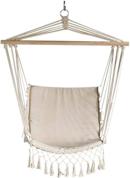 habeig Hängesessel Hängesessel beige Hängestuhl Hängeschaukel Sessel