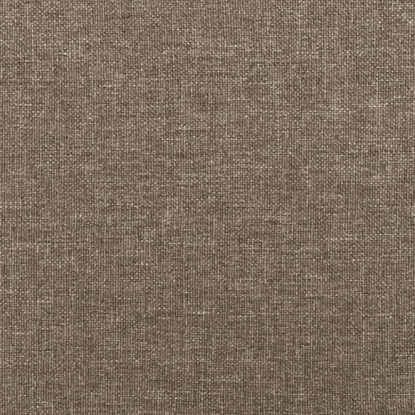 vidaXL Polsterbett, Stoff, 25,0 cm, Taupe, 100x200 cm, mit Lattenrost, Schwarz Bild 9