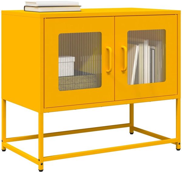 vidaXL TV-Schrank Senfgelb 68x39x60,5 cm Kaltgewalzter Stahl 853335