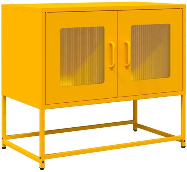 vidaXL TV-Schrank Senfgelb 68x39x60,5 cm Kaltgewalzter Stahl 853335