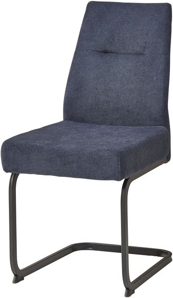 Freischwinger >Maren< (2er Set) Federkern, blau, schwarz - 43x87x55 (BxHxT)