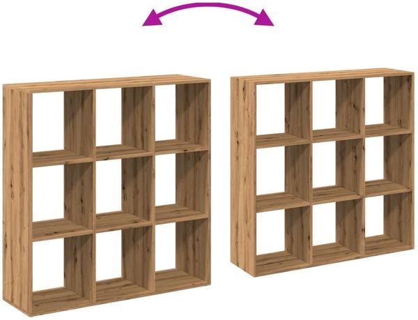 vidaXL Raumteiler-Bücherregal Artisan-Eiche 102x29x103,5 cm 858047 Bild 6